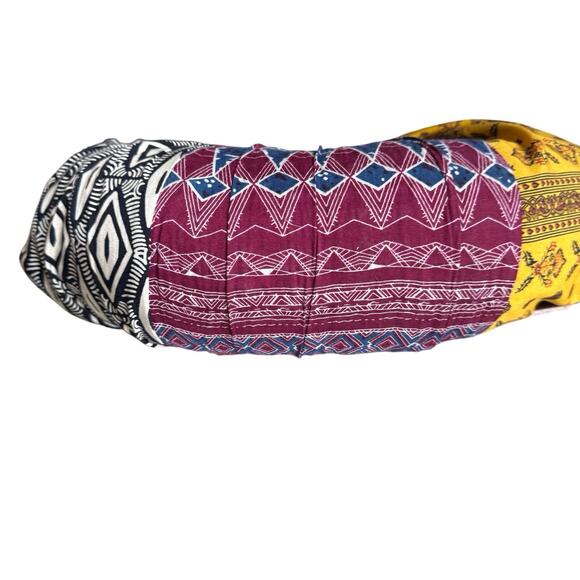 Sam Edelman Jaelynn Bow Tote Straw Bag Leather Fabric Crossbody Resort Purse - Picture 6 of 10